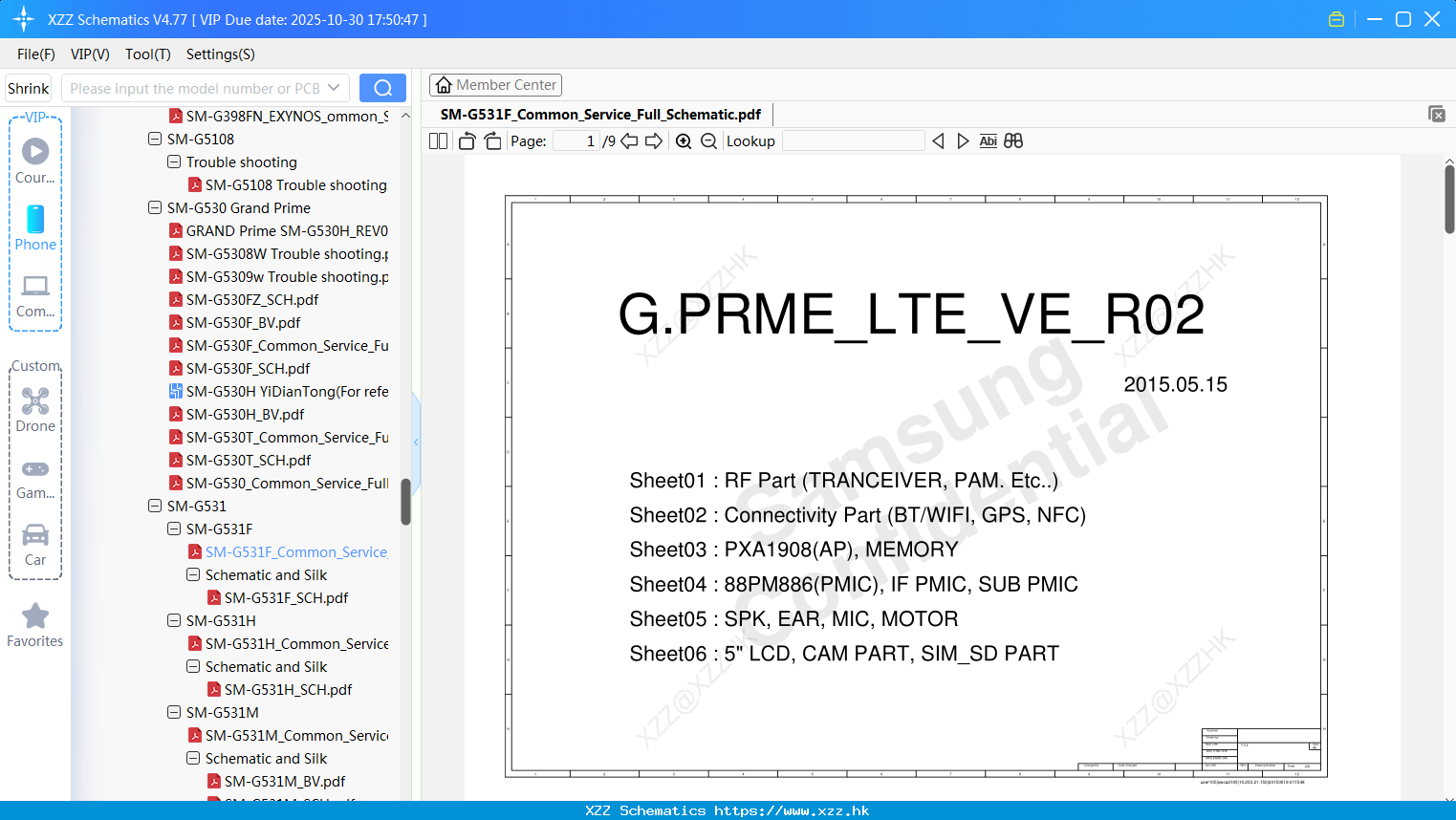 Samsung SM-G531F_Common_Service_Full_Schematic